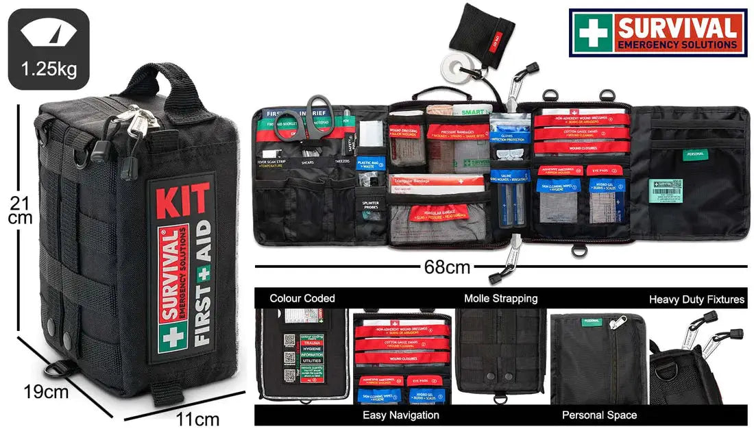 SURVIVAL Vehicle First Aid Kit: Top-Rated & Compact